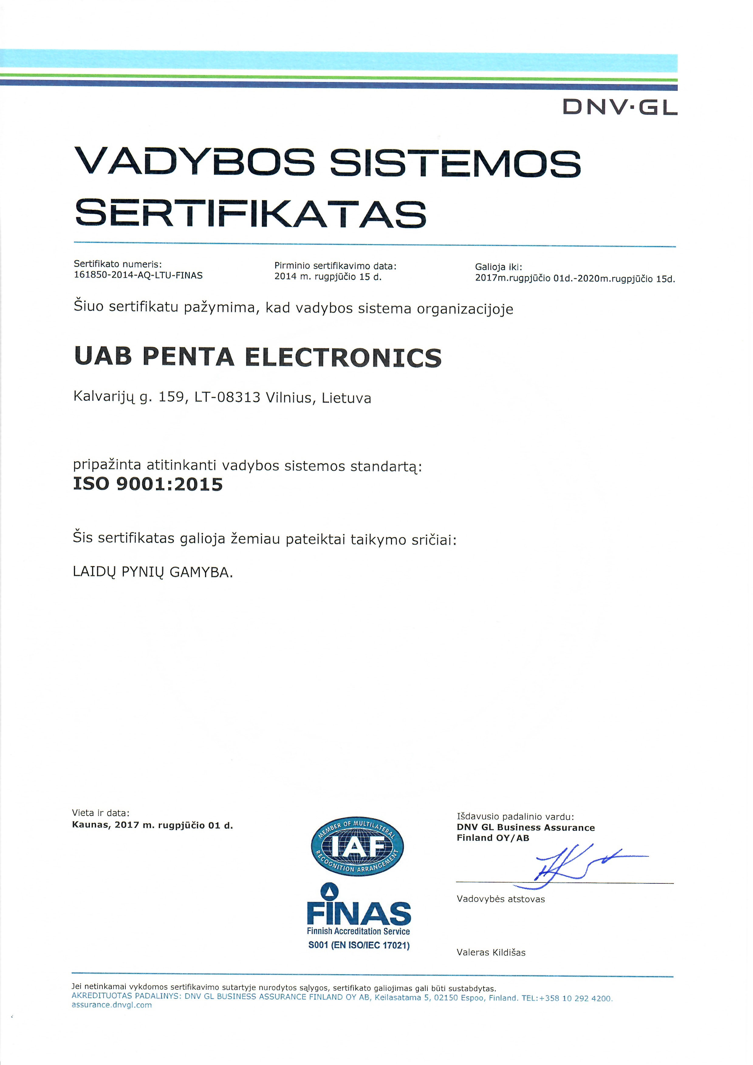 ISO 9001 LT